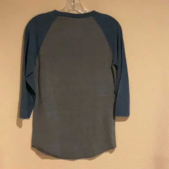 Yellowstone National Park Baseball Jersey Grey/Blue Size S - Picture 4 of 5